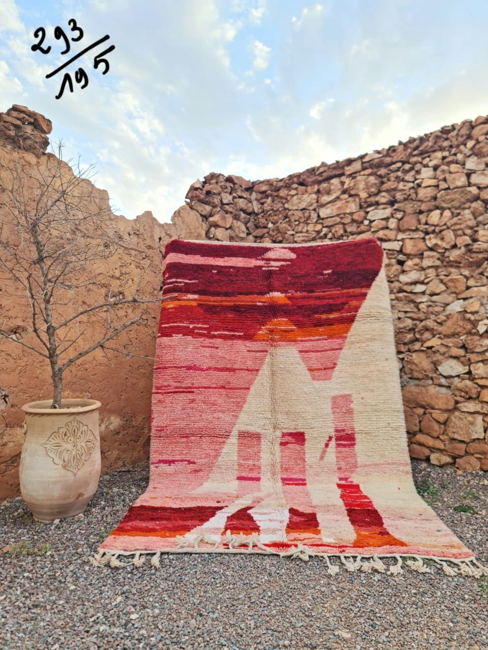 Colorful Moroccan Rug - Custom Fabulous Boujad Rug - Abstract Multicolored Handmade Carpet - Bohemian Elegance