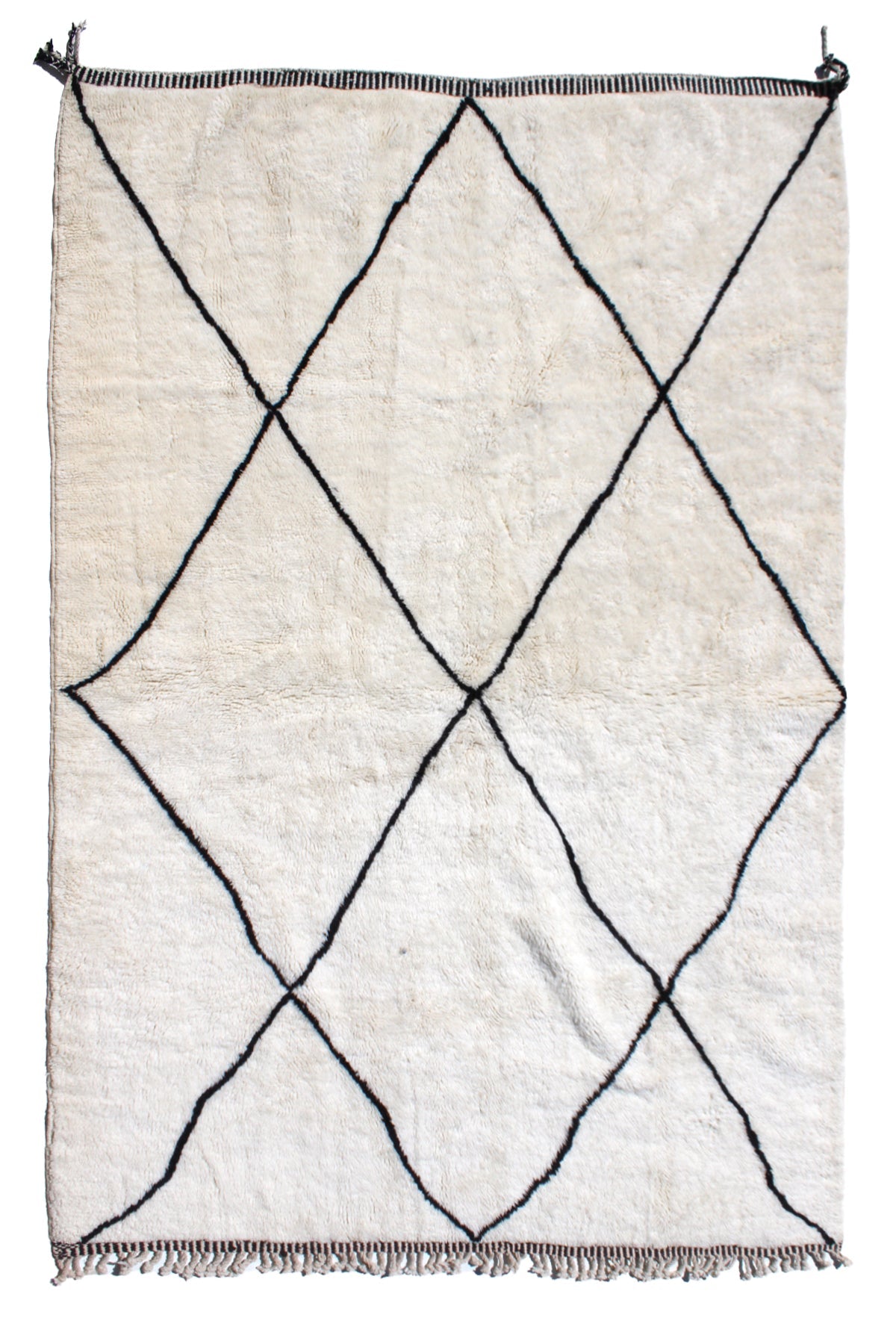 Authentic Beni Ouarain Rug 300 x 215 cm – Handmade Wool Carpet by Cooperative Adrar, Morocco