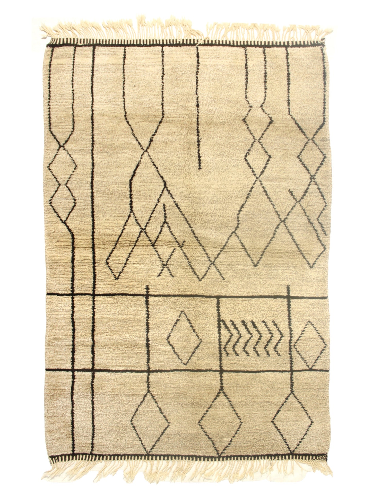 Custom-Made Moroccan Rug – Handwoven Wool Rug from Cooperative Adrar