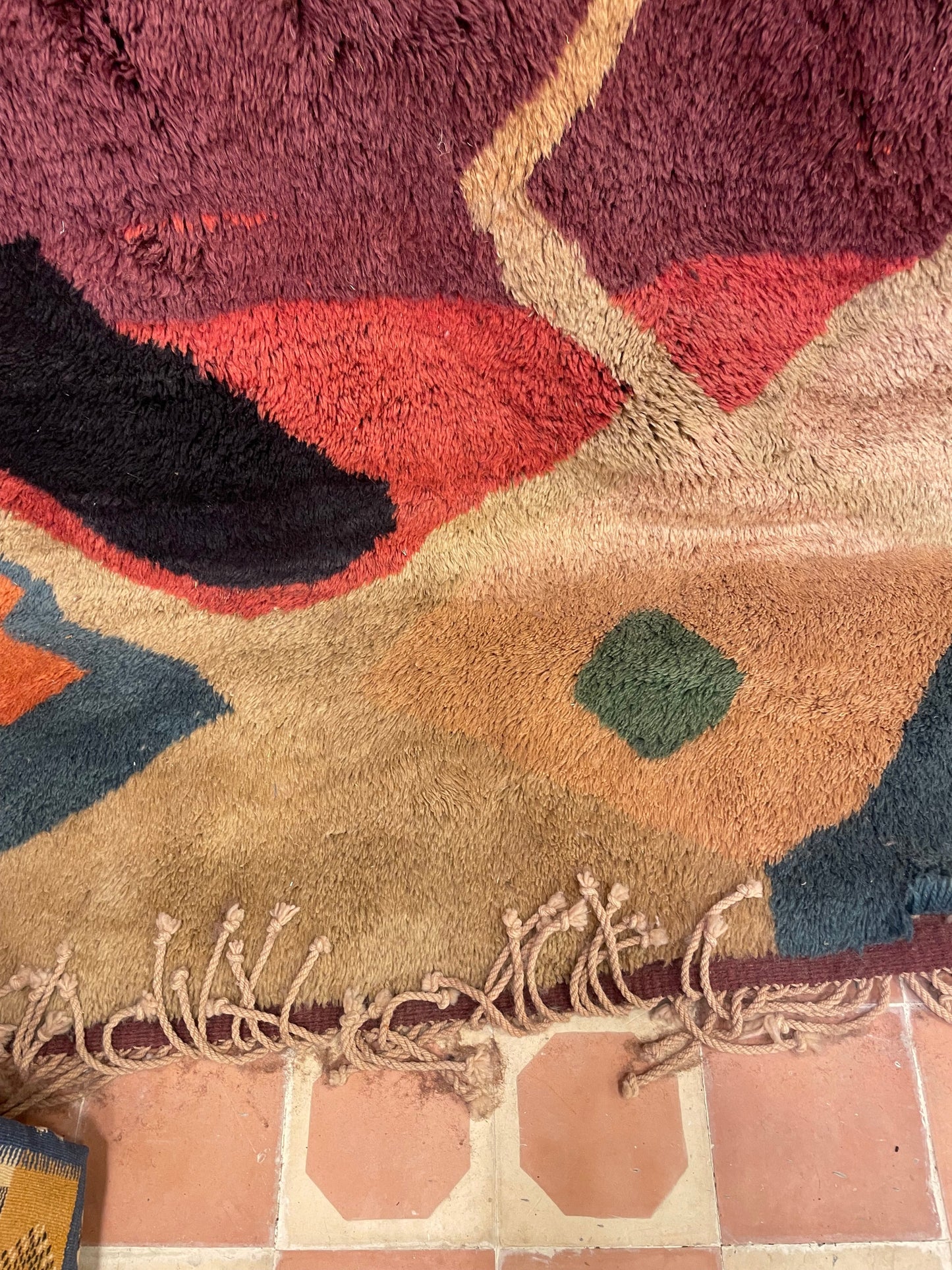 Beni ourain rug, Authentic Moroccan rug, Berber carpet, Genuine Wool rug, Handmade rug, Beni ourain style, Area rug, Tapis berbere, Teppich size is 300x250 cm