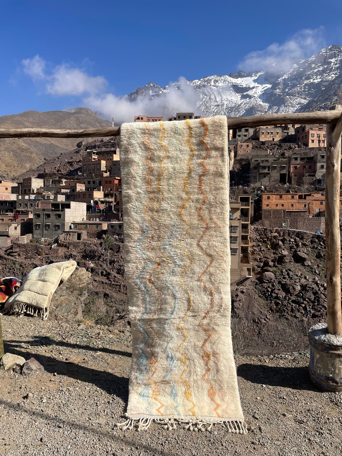 Moroccan Runner Rug - Beni Ourain Rug Runner - Bespoke Berber Hallway Carpet Made to Order Gift Chrismas Gifts Home Decor available to ship size 296x85 cm