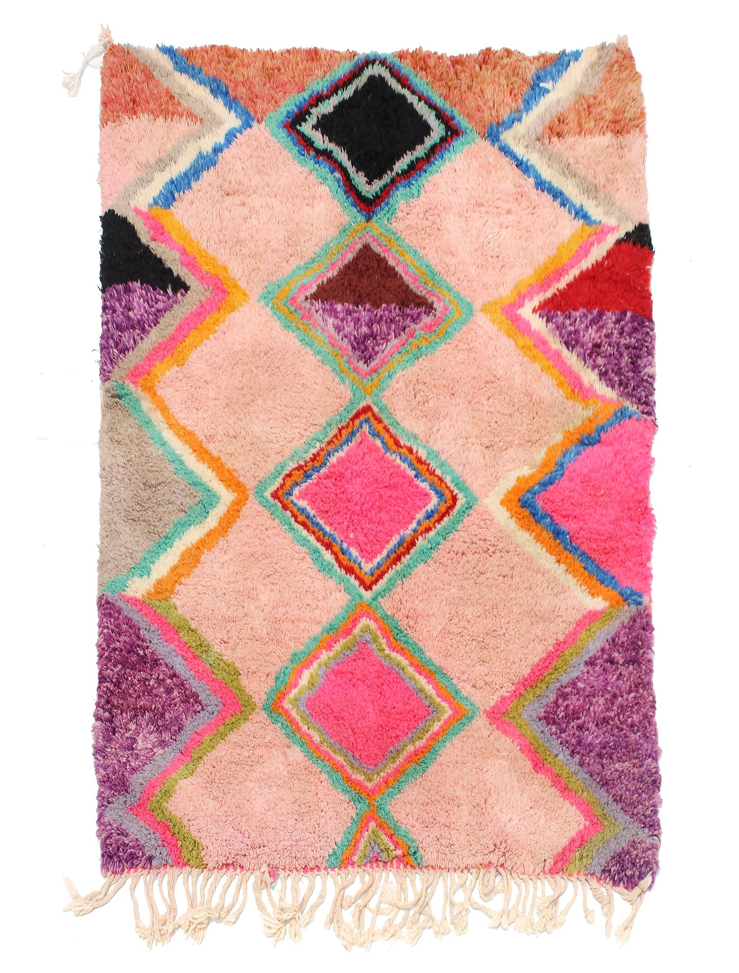 Customizable Benai carpet’s N’1 hndmade 100% wool woven in atlas of Morocco area rugs