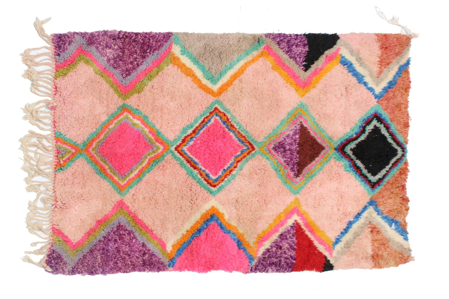 Customizable Benai carpet’s N’1 hndmade 100% wool woven in atlas of Morocco area rugs