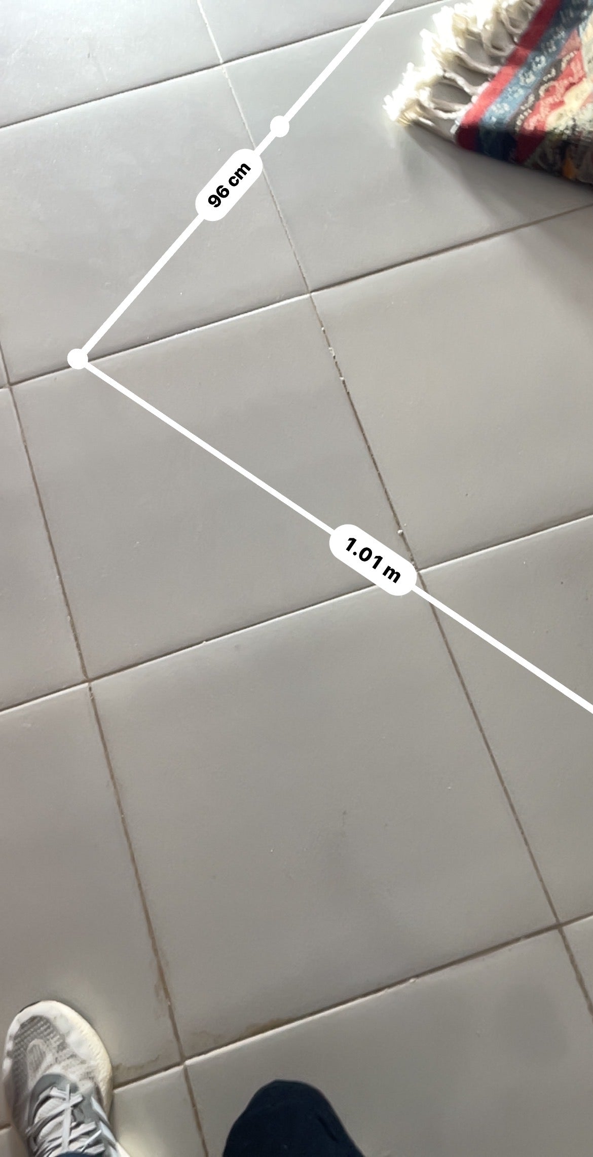 Modern Picasso Rug – 100x100 cm, High-Quality Wool, Artistic Abstract Pattern with Braided Fringes