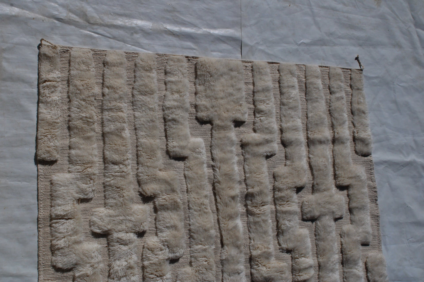 Beni N1 Authentic Moroccan rug, Berber carpet, Genuine Wool rug, Handmade rug, Beni ourain style, Area rug, Tapis berbere, Teppich size is 3x2 centimetre