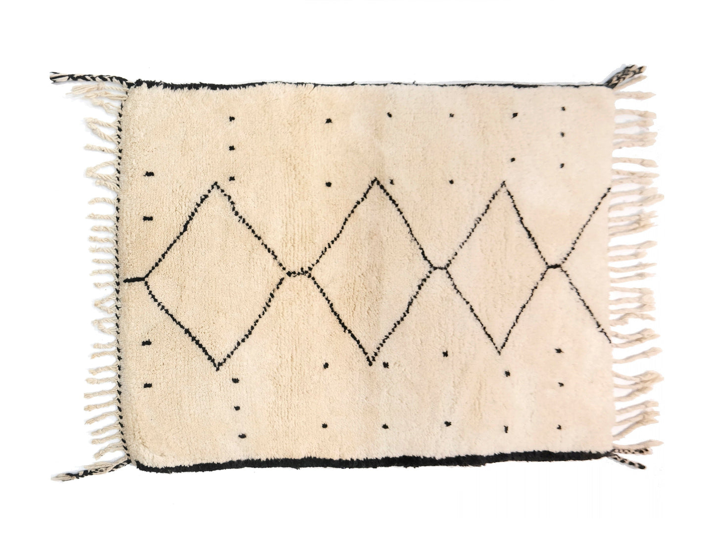 Customizable Benai carpet’s N’1 hndmade 100% wool woven in atlas of Morocco area rugs