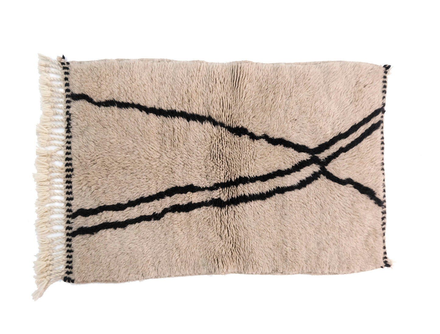 Customizable Benai carpet’s N’1 hndmade 100% wool woven in atlas of Morocco area rugs