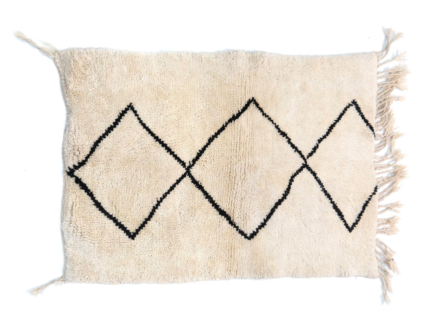 Customizable Benai carpet’s N’1 hndmade 100% wool woven in atlas of Morocco area rugs