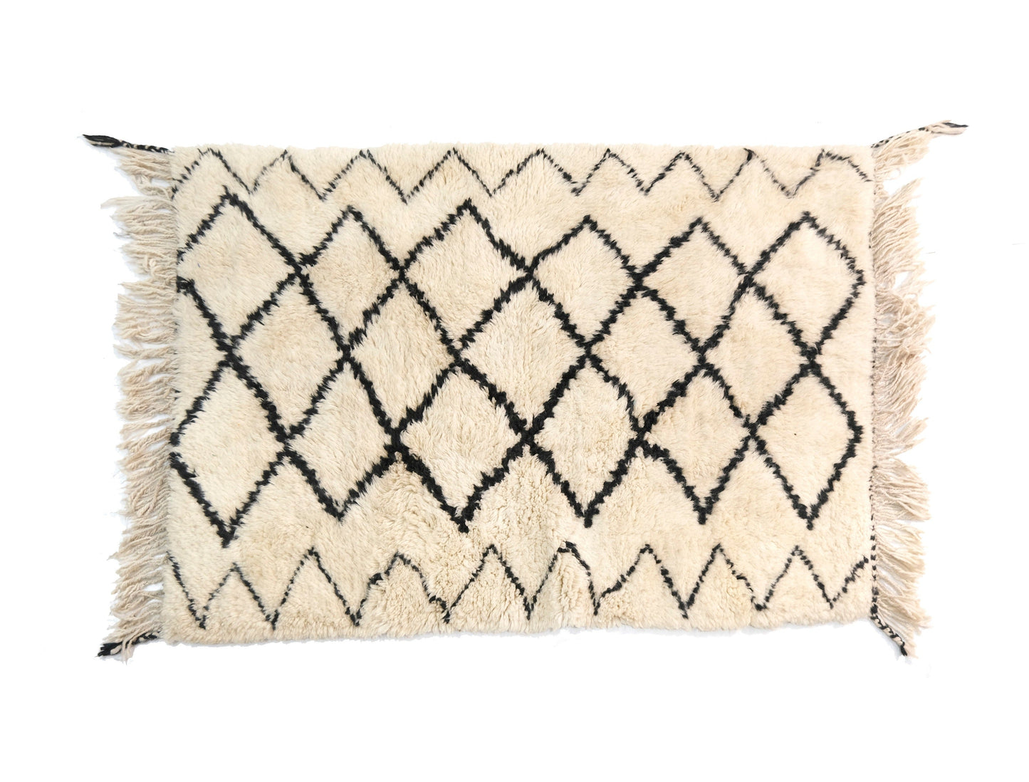 Customizable Benai carpet’s N’1 hndmade 100% wool woven in atlas of Morocco area rugs