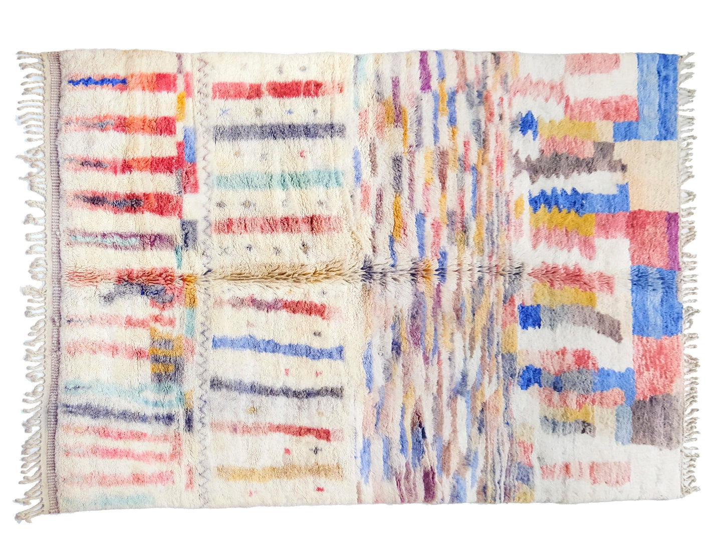 Customizable Benai carpet’s N’1 hndmade 100% wool woven in atlas of Morocco area rugs