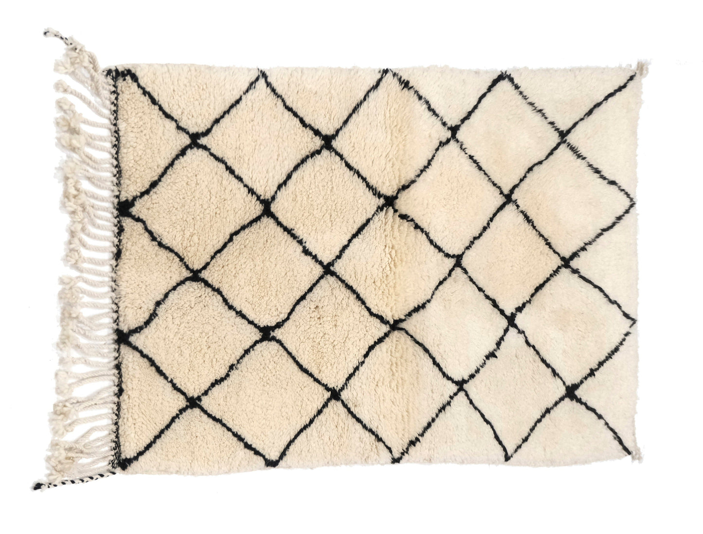 Customizable Benai carpet’s N’1 hndmade 100% wool woven in atlas of Morocco area rugs