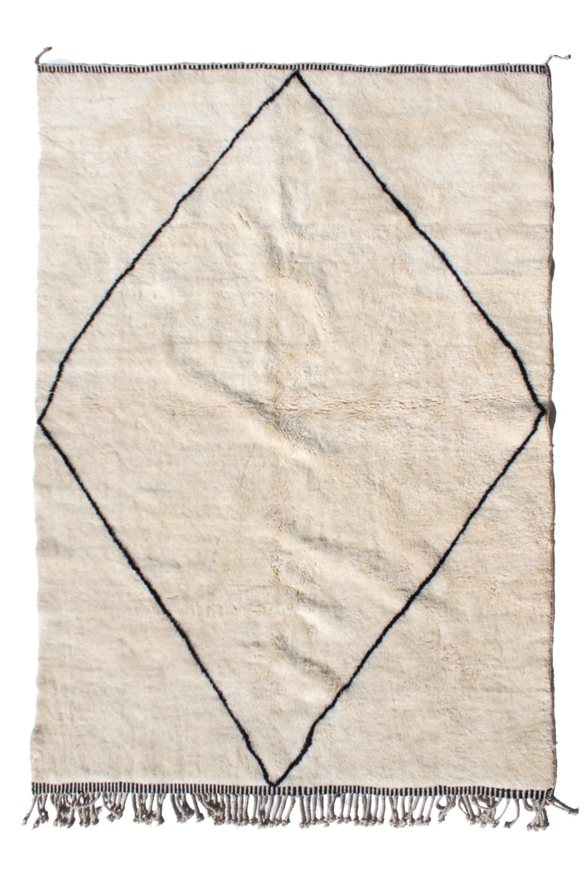 Authentic Beni Ouarain Rug – Moroccan Handmade Wool Carpet 300 x 215 cm | cooperative & adrar