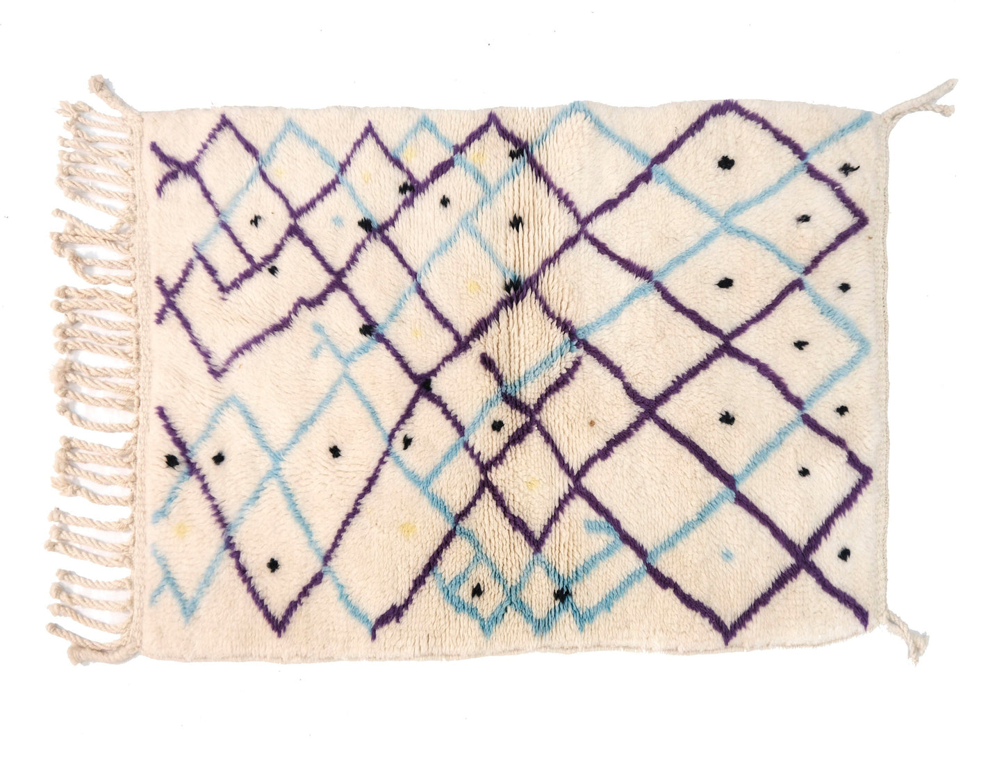 Customizable Benai carpet’s N’1 hndmade 100% wool woven in atlas of Morocco area rugs