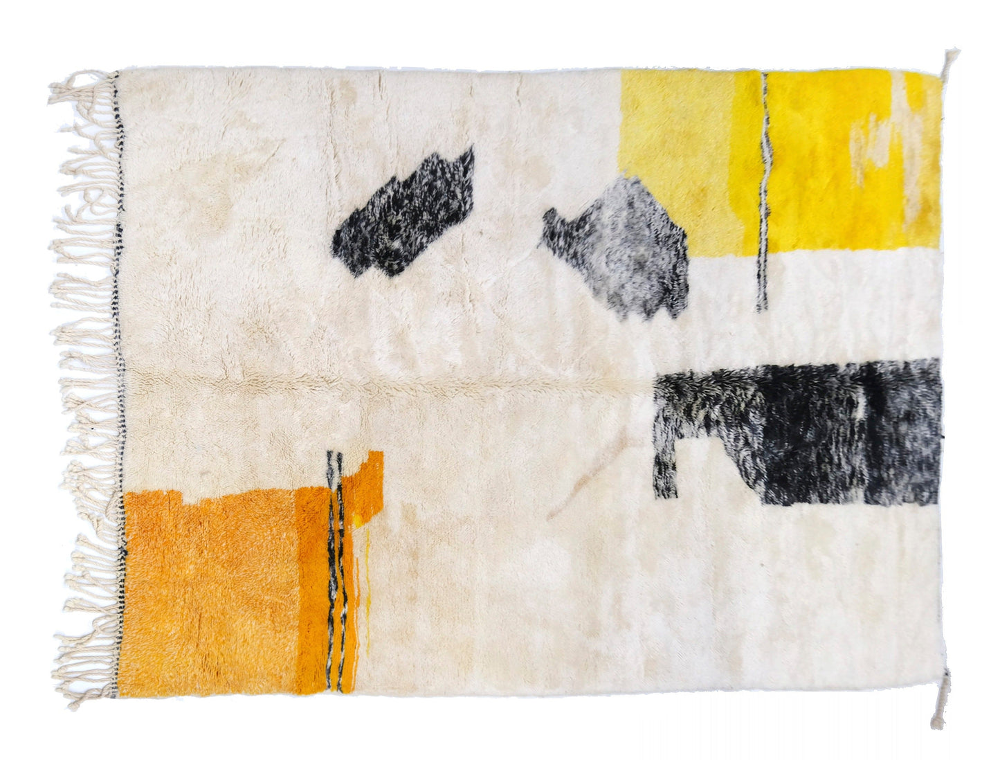 Customizable Benai carpet’s N’1 hndmade 100% wool woven in atlas of Morocco area rugs