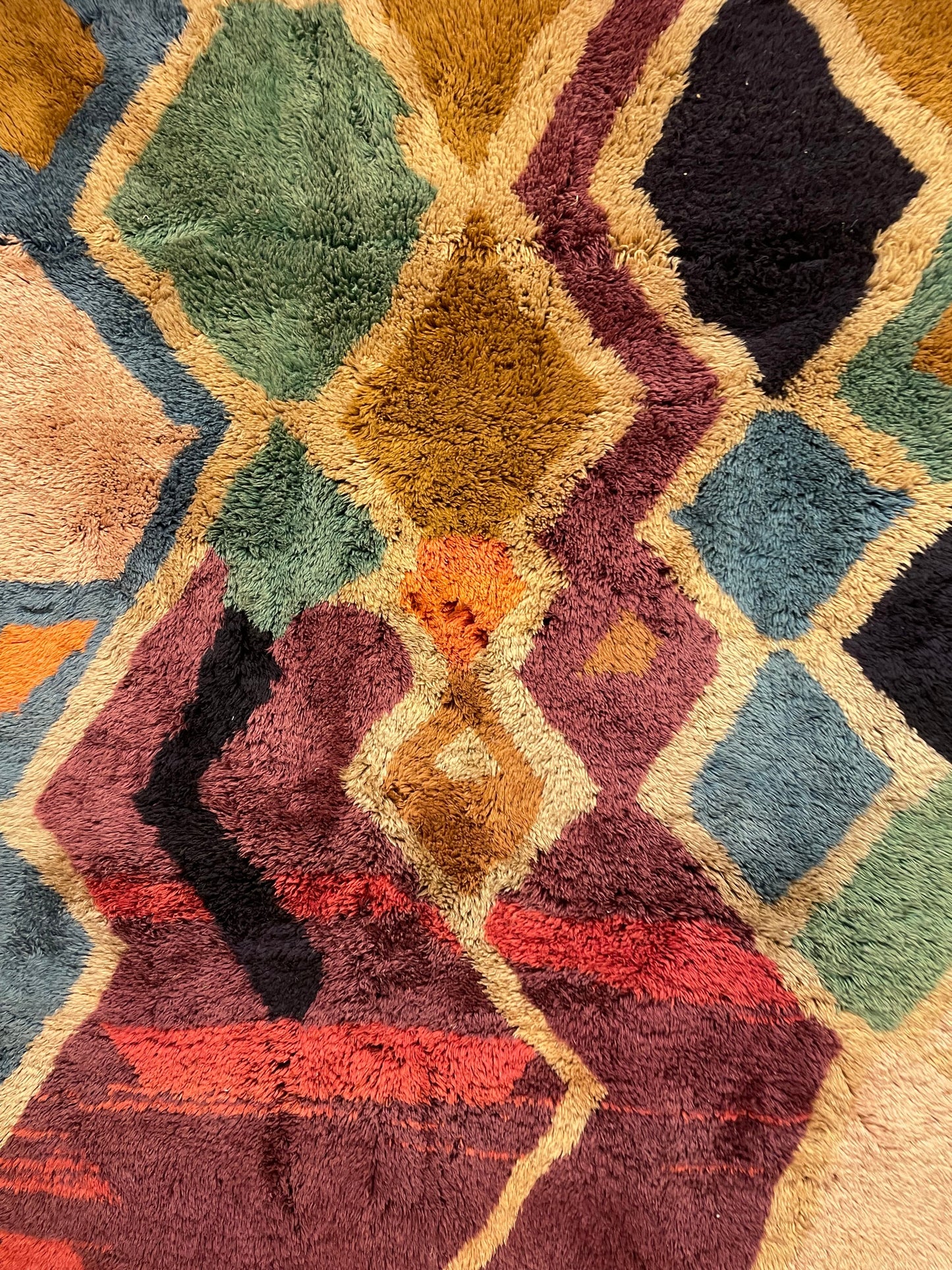 Beni ourain rug, Authentic Moroccan rug, Berber carpet, Genuine Wool rug, Handmade rug, Beni ourain style, Area rug, Tapis berbere, Teppich size is 300x250 cm