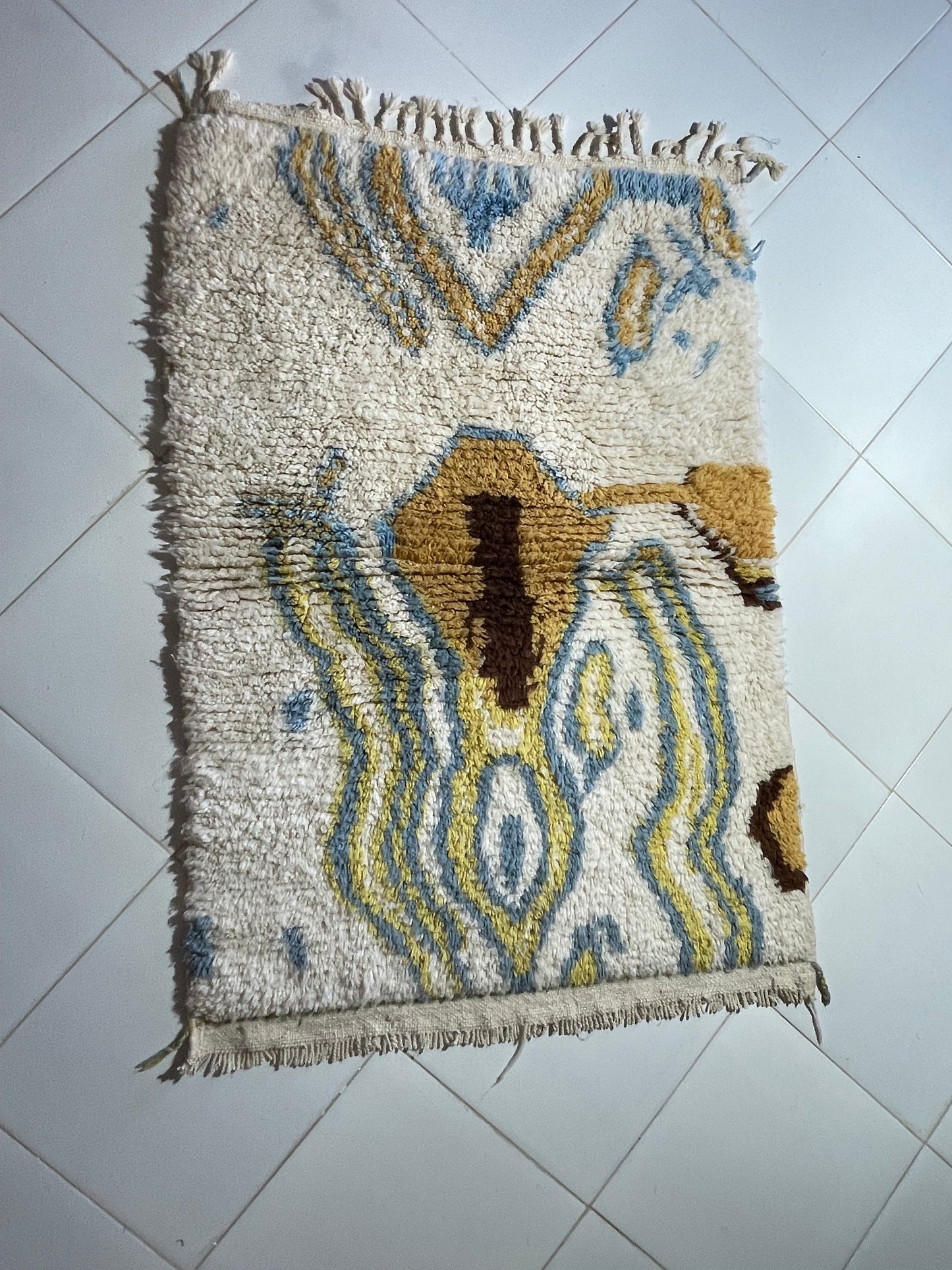 Azilal Rug – No. 1 | Handmade Moroccan Wool Rug (150x100 cm / 5x3.3 ft)