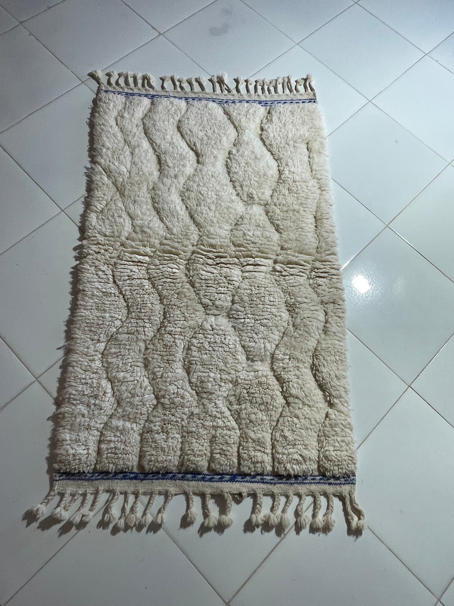 Azilal Rug – No. 3 | Handwoven Moroccan Art Piece (150x100 cm / 5x3.3 ft)