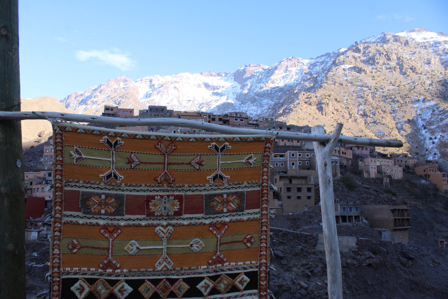 Glaoui Moroccan Rug – 4.26 ft × 6.56 ft (130 × 200 cm) – Handwoven Berber Wool Carpet