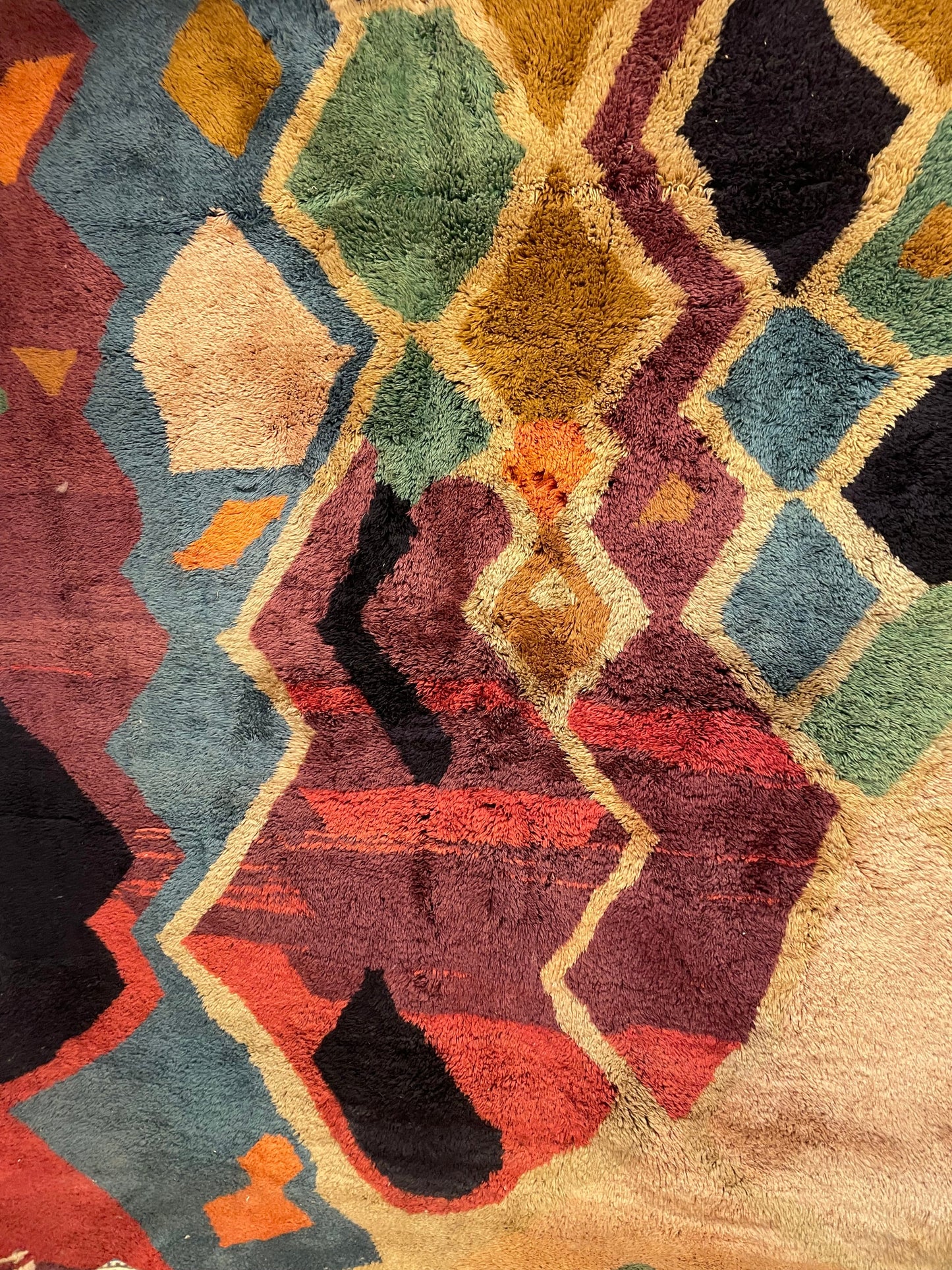 Beni ourain rug, Authentic Moroccan rug, Berber carpet, Genuine Wool rug, Handmade rug, Beni ourain style, Area rug, Tapis berbere, Teppich size is 300x250 cm