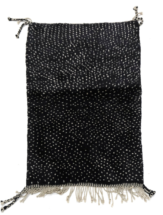 Authentic Beni Ouarain Rug – Moroccan Handmade Wool Carpet 150x100 cm | cooperative & adrar