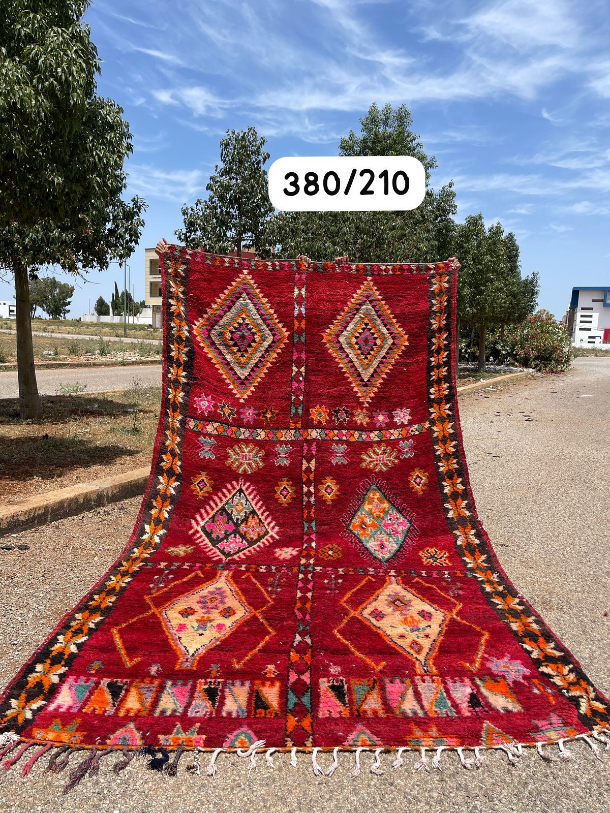 Transform your space with the exquisite charm of our Fabulous Boujad Rug, a true work of art crafted by skilled artisans in the heart of Morocco. This authentic Moroccan rug showcases the rich heritage and vibrant culture of the Boujad region
