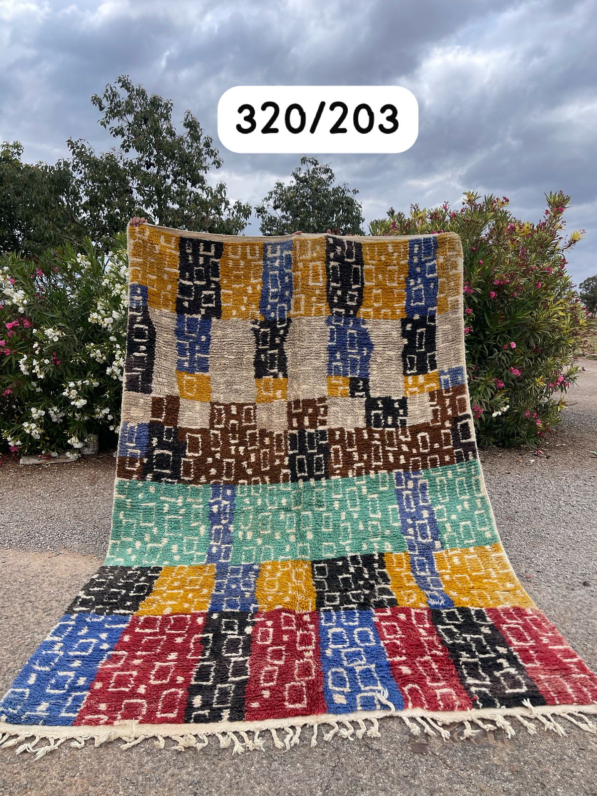 Transform your space with the exquisite charm of our Fabulous Boujad Rug, a true work of art crafted by skilled artisans in the heart of Morocco. This authentic Moroccan rug showcases the rich heritage and vibrant culture of the Boujad region