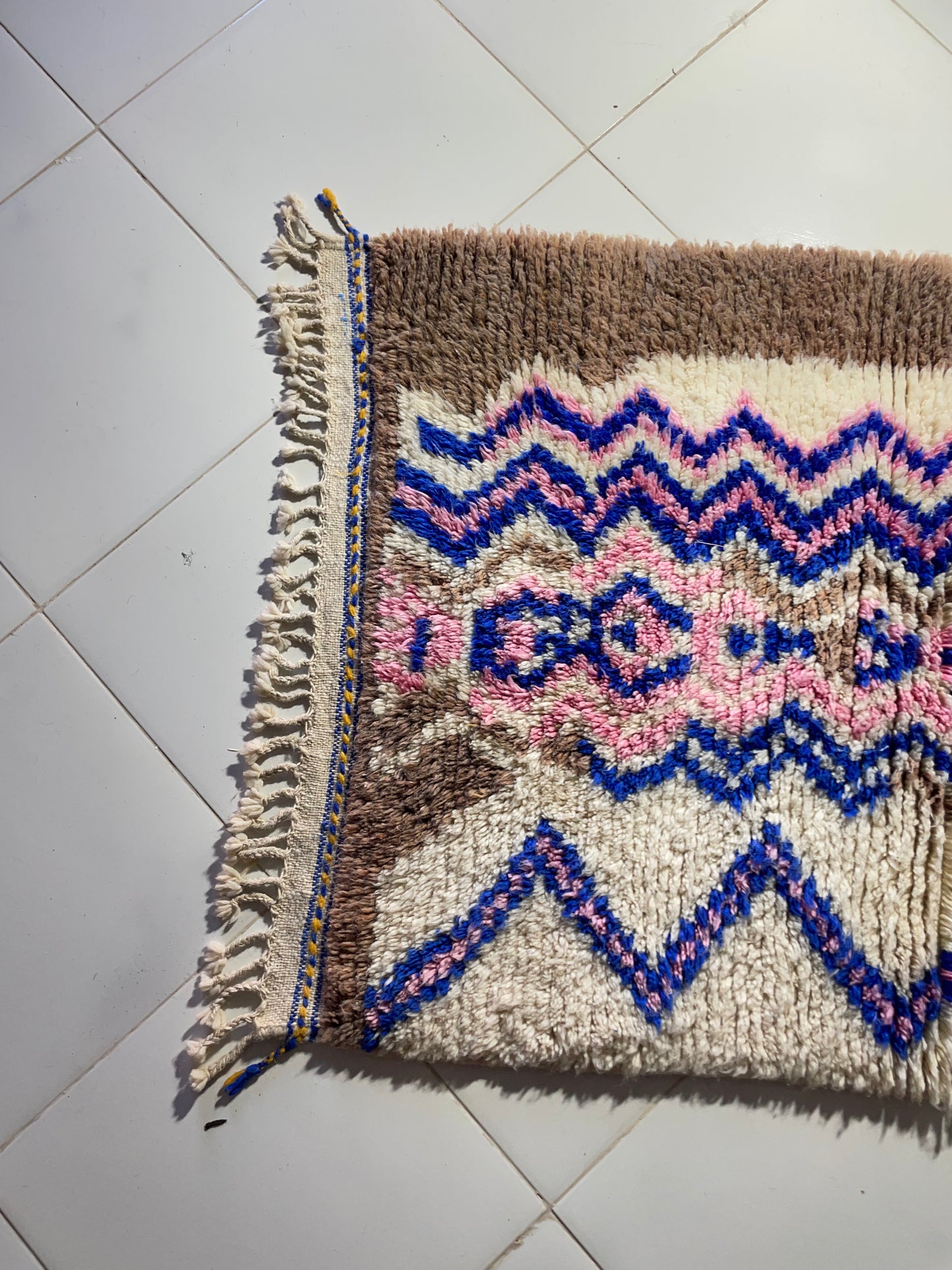 Azilal Handmade Wool Rug 150x100 cm (5x3 ft) – Authentic Moroccan Berber Art