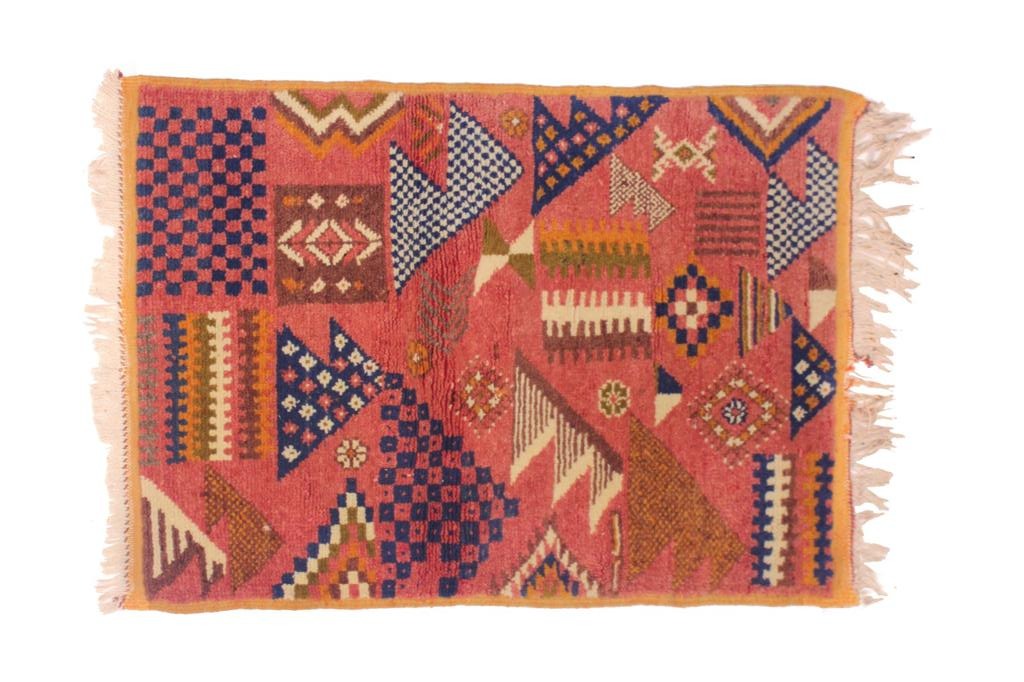 Customizable Benai carpet’s N’1 hndmade 100% wool woven in atlas of Morocco area rugs