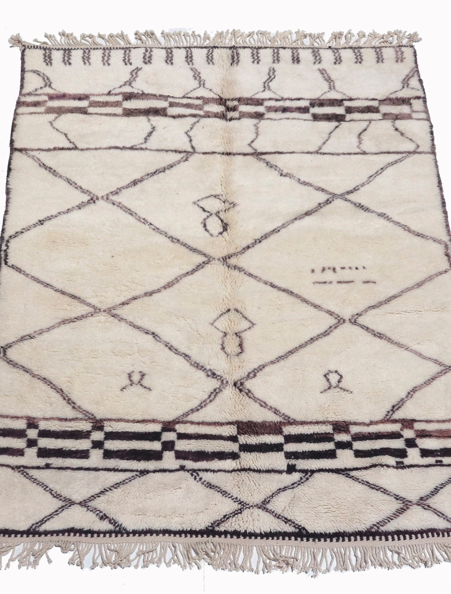 Purple Moroccan Rug, Beni Mguild Rug, Solid Berber Rug, Vintage Boujaad Rug, Free Shipping