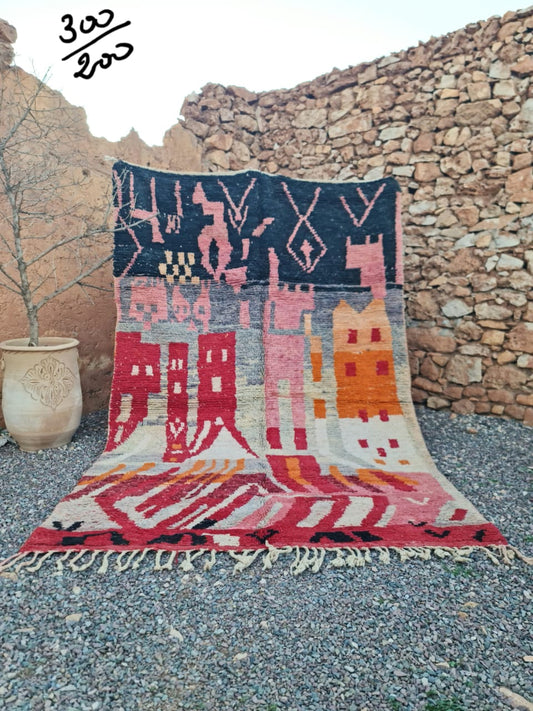 Transform your space with the exquisite charm of our Fabulous Boujad Rug, a true work of art crafted by skilled artisans in the heart of Morocco. This authentic Moroccan rug showcases the rich heritage and vibrant culture of the Boujad region,