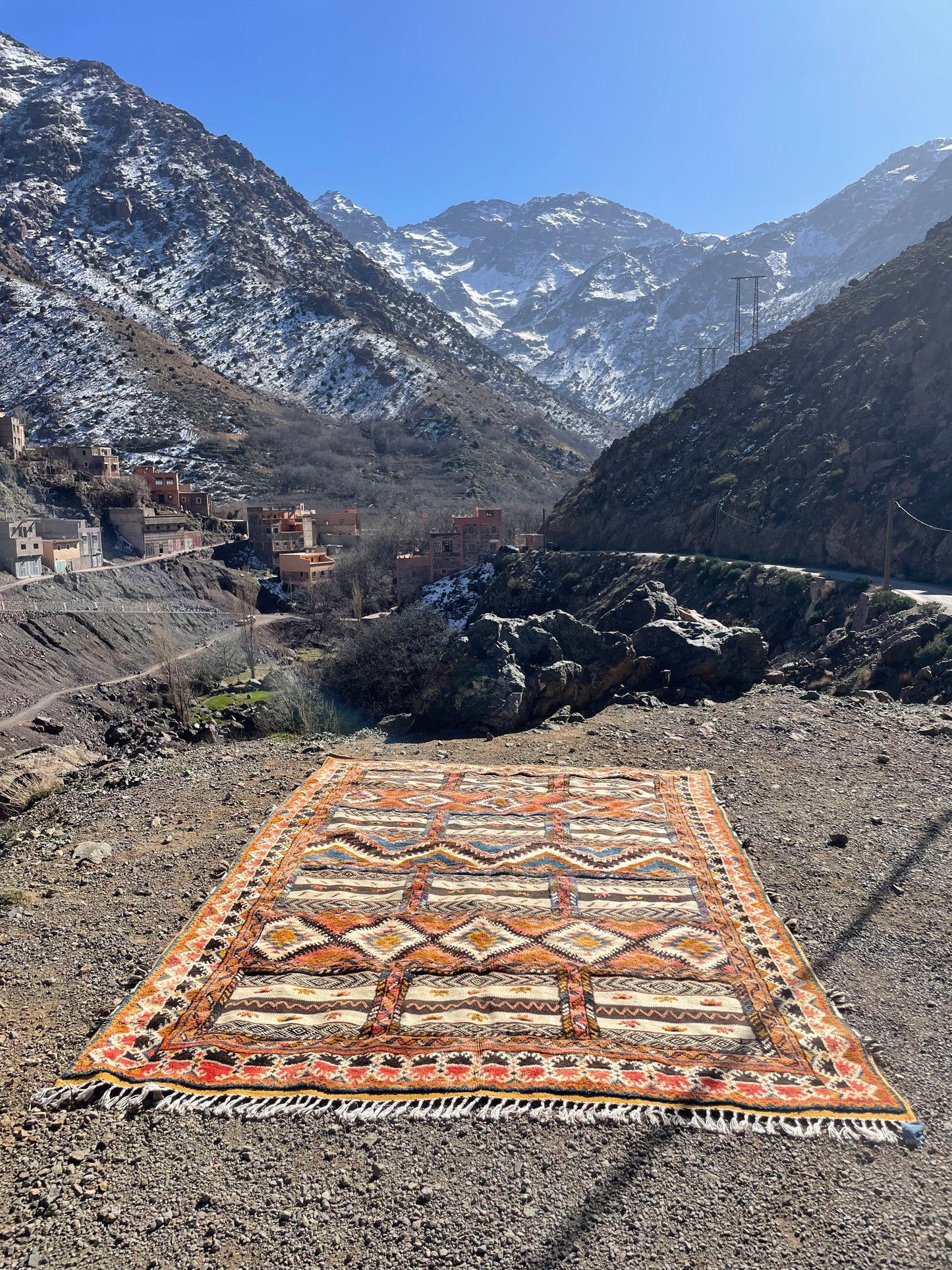 Lovely this  glawi rug Moroccan Glaoui Rug, Handmade Berber Carpet, Taznakht carpets, Free shipping rug, Multi Color Carpet Glaoui size is 300x210 cm