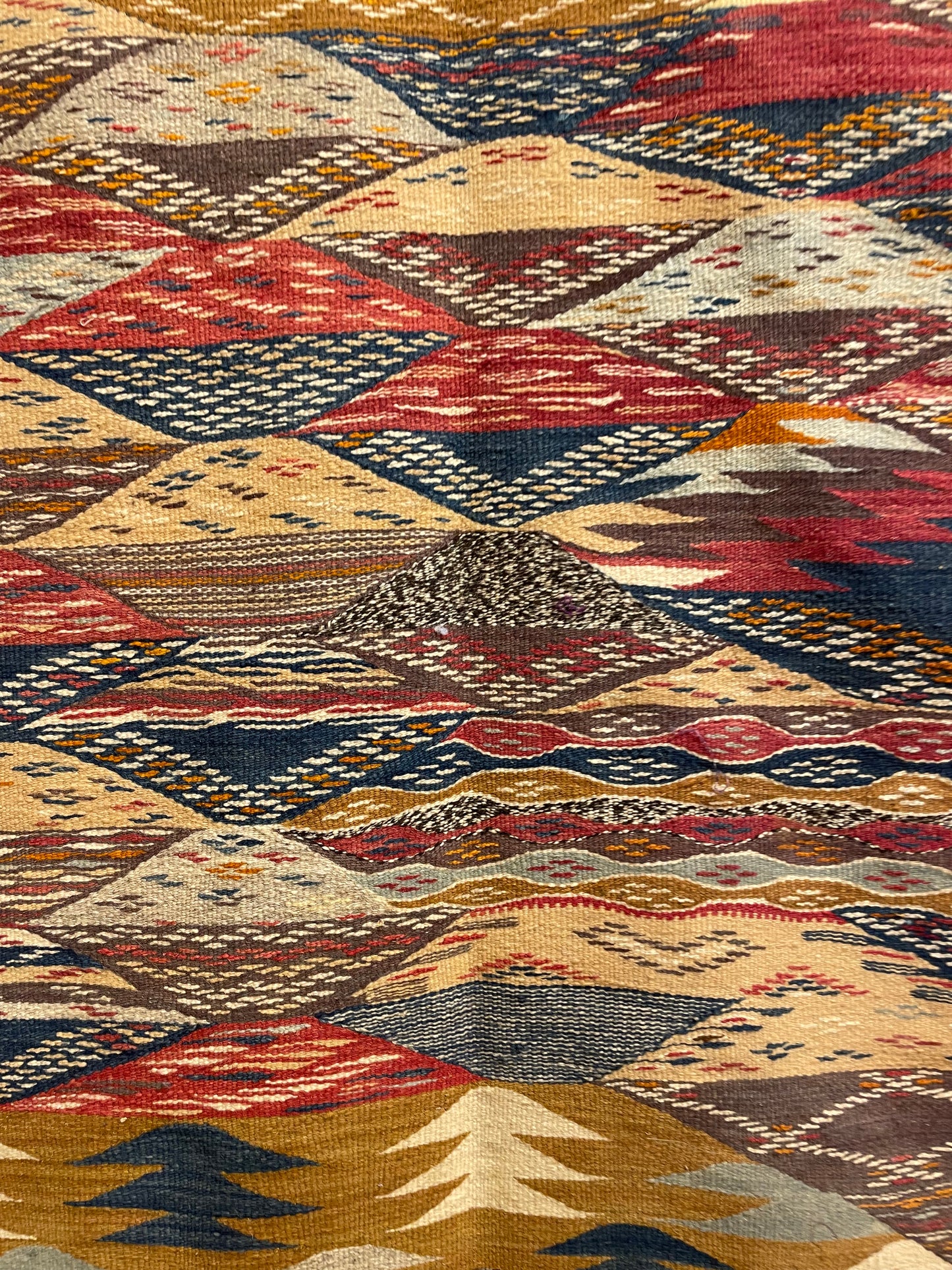 Picasso Berber kilim, Alfombra marroquí tejida a mano, Alfombra bereber abstracta, (200x300 Cm)