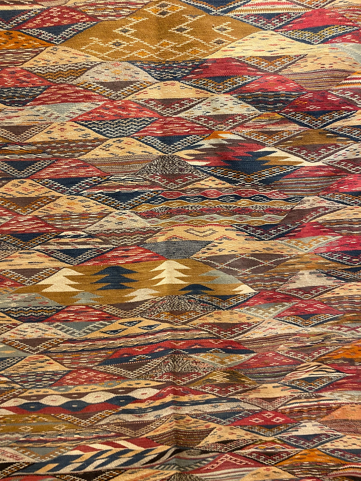 Picasso Berber kilim, Alfombra marroquí tejida a mano, Alfombra bereber abstracta, (200x300 Cm)