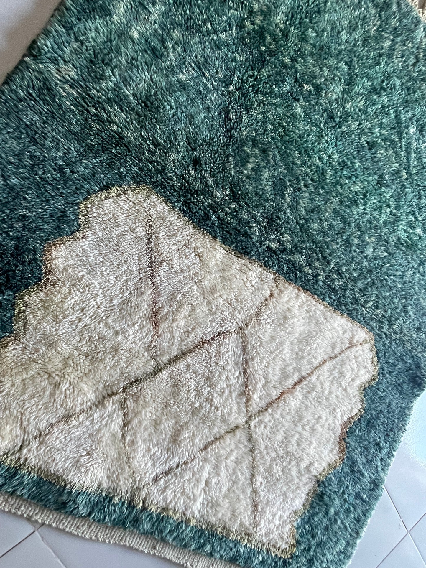 Cloudy Sky Moroccan Rug - Luxury Shag Area Rug, Soft Plush Boho Decor, Handcrafted Neutral Carpet for Living Room or Bedroom" size 200x150 cm