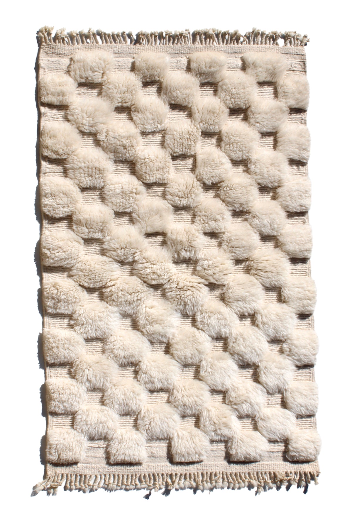 Authentic Beni Ouarain Rug – Moroccan Handmade Wool Carpet 150x100 cm | cooperative & adrar