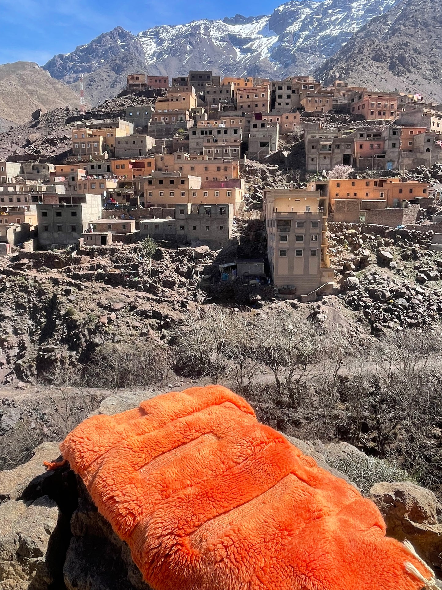 Handwoven Moroccan Rug - Vibrant Berber Design, Cultural Artifact, Skilled Craftsmanship, Unique Home Decor size is 120x60 cm