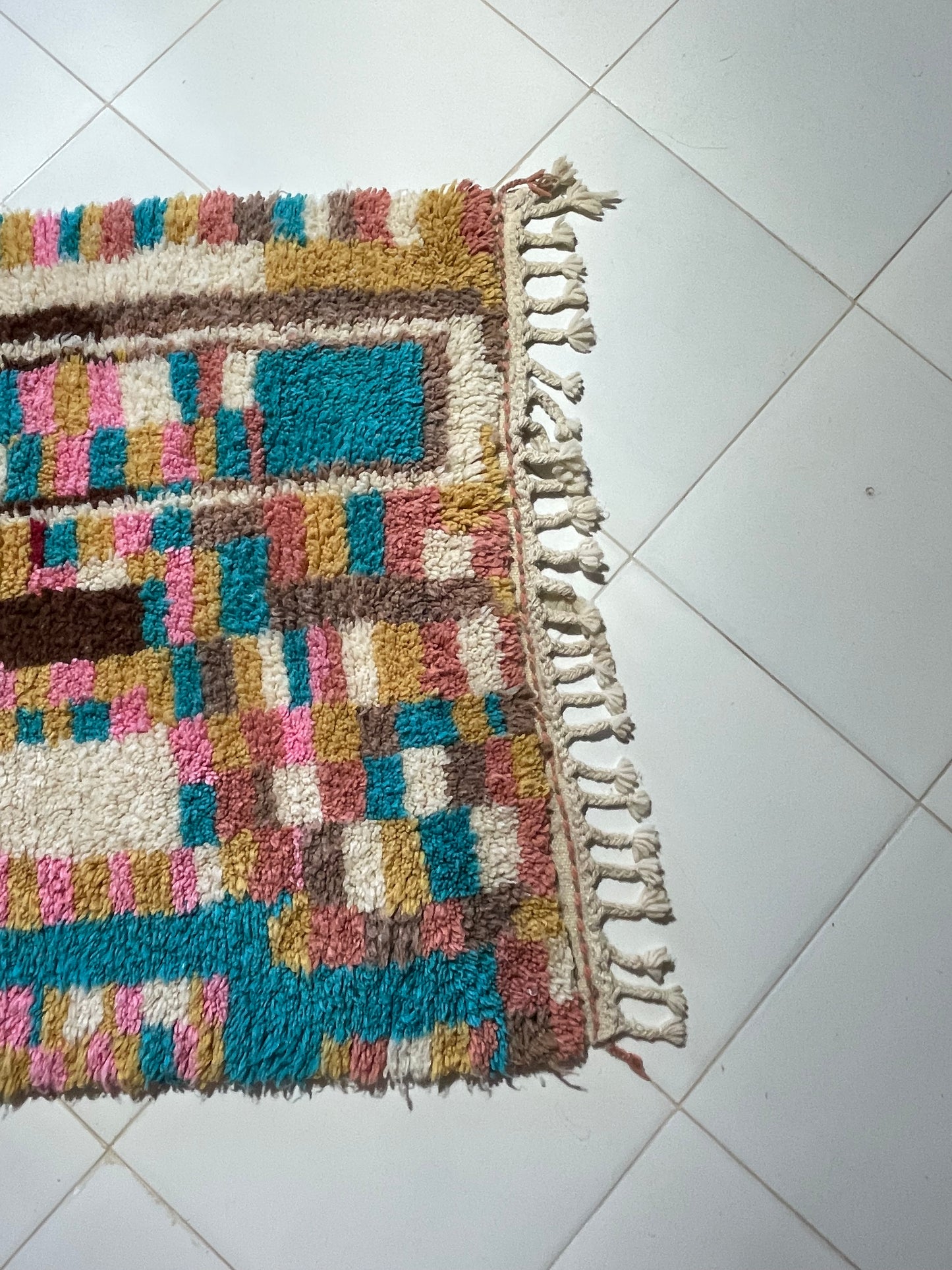 Azilal Wool Rug 150x100 cm – Handmade Moroccan Boho Rug