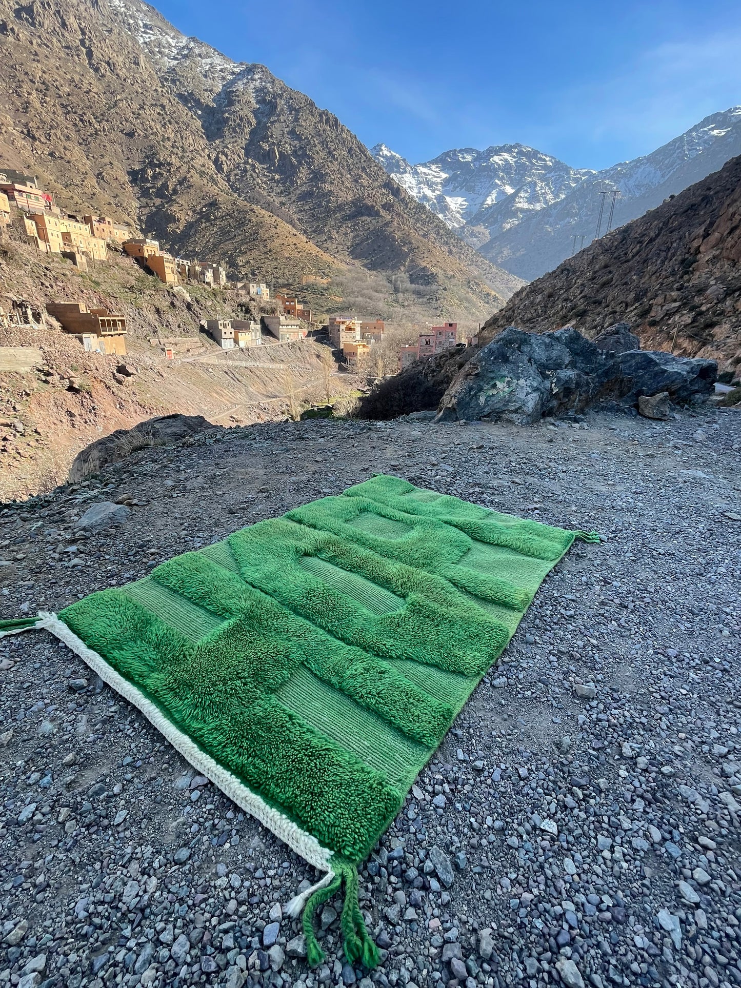 Handwoven Moroccan Rug - Vibrant Berber Design, Cultural Artifact, Skilled Craftsmanship, Unique Home Decor size is 120x60 cm