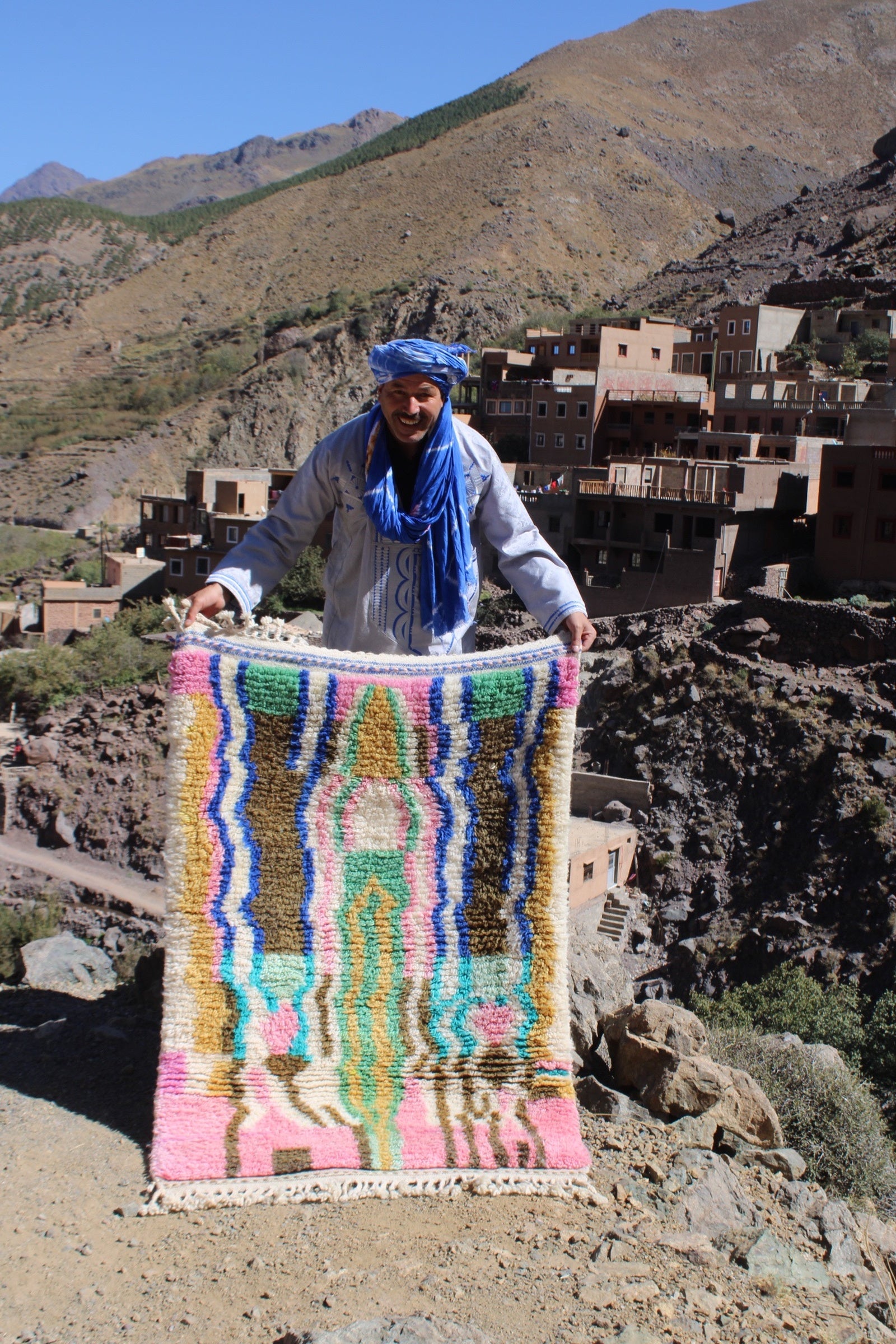 Handmade Moroccan rugs with traditional Berber designs from Morocco.