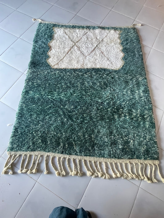 Cloudy Sky Moroccan Rug - Luxury Shag Area Rug, Soft Plush Boho Decor, Handcrafted Neutral Carpet for Living Room or Bedroom" size 200x150 cm