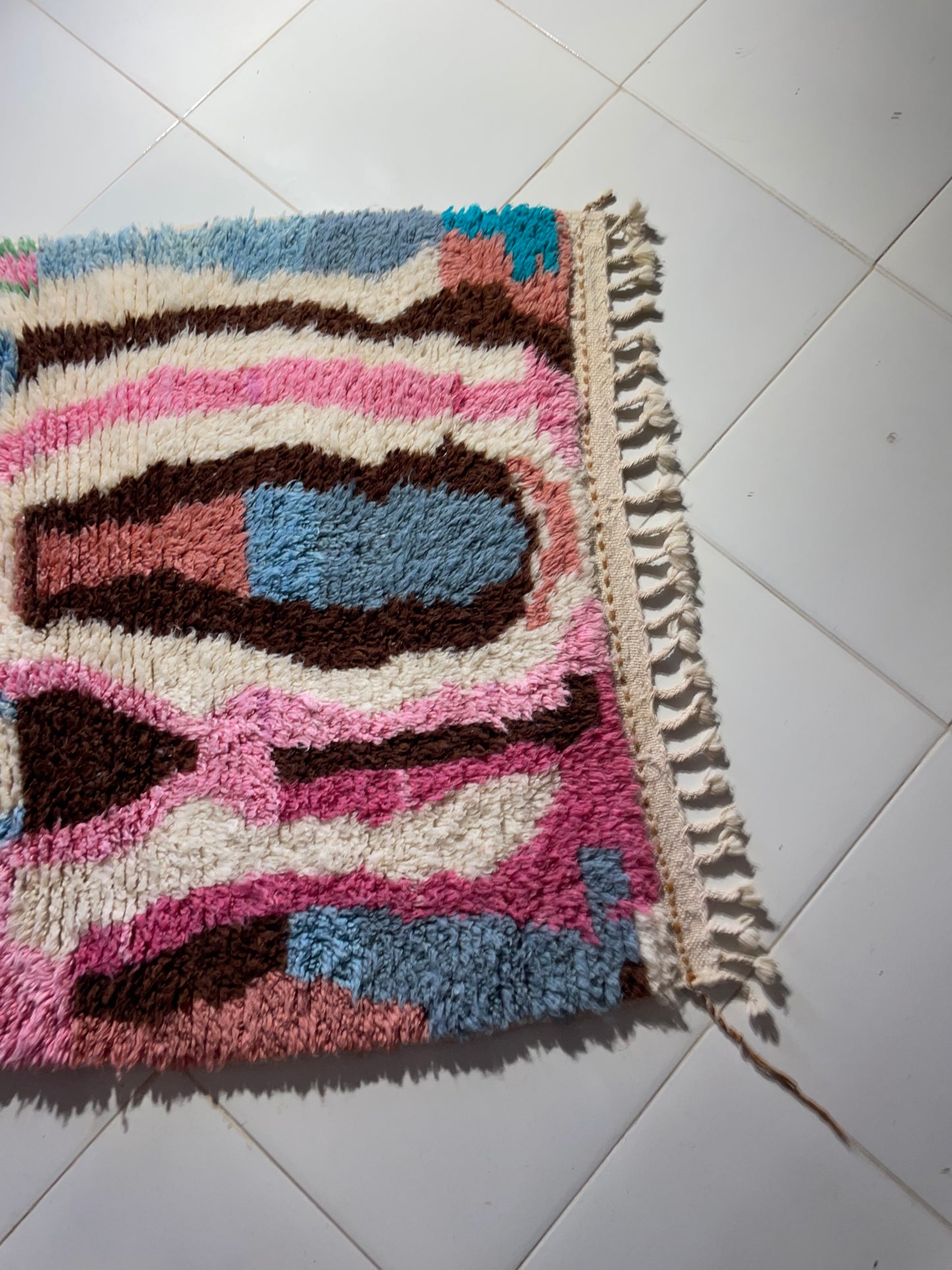 Moroccan Azilal Rug 150x100 cm (5x3 ft) – Handwoven Wool Berber Carpet