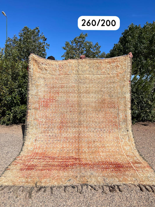 Transform your space with the exquisite charm of our Fabulous Boujad Rug, a true work of art crafted by skilled artisans in the heart of Morocco. This authentic Moroccan rug showcases the rich heritage and vibrant culture of the Boujad region