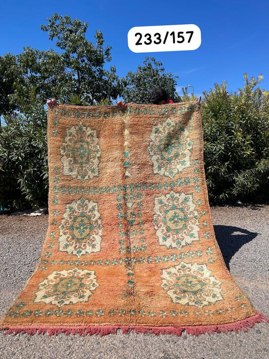 Transform your space with the exquisite charm of our Fabulous Boujad Rug, a true work of art crafted by skilled artisans in the heart of Morocco. This authentic Moroccan rug showcases the rich heritage and vibrant culture of the Boujad region