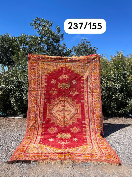Transform your space with the exquisite charm of our Fabulous Boujad Rug, a true work of art crafted by skilled artisans in the heart of Morocco. This authentic Moroccan rug showcases the rich heritage and vibrant culture of the Boujad region