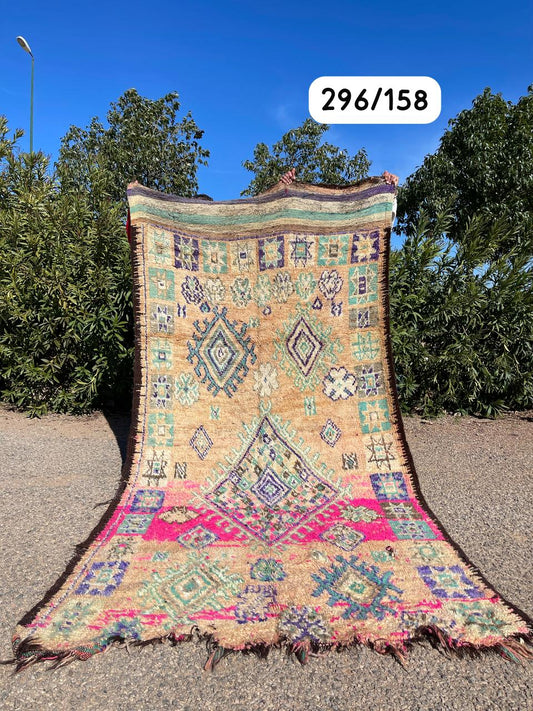 Transform your space with the exquisite charm of our Fabulous Boujad Rug, a true work of art crafted by skilled artisans in the heart of Morocco. This authentic Moroccan rug showcases the rich heritage and vibrant culture of the Boujad region