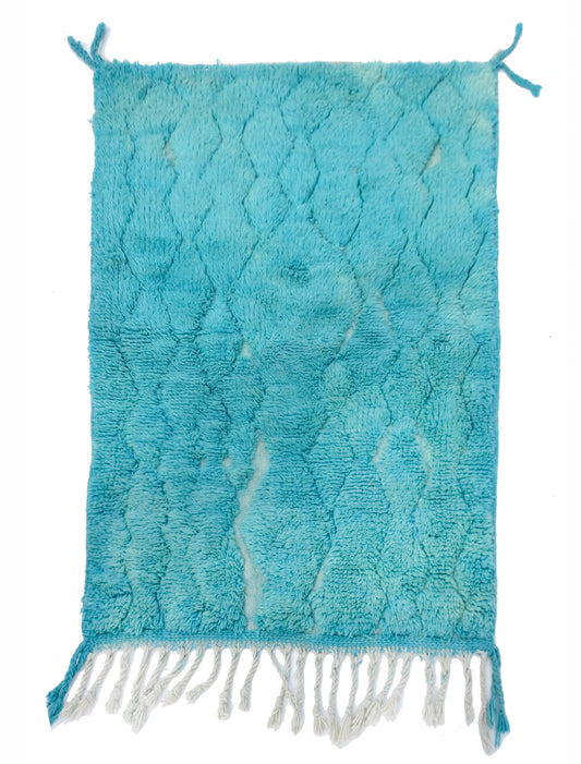 Authentic Beni Ouarain Rug – Moroccan Handmade Wool Carpet 150x100 cm | cooperative & adrar