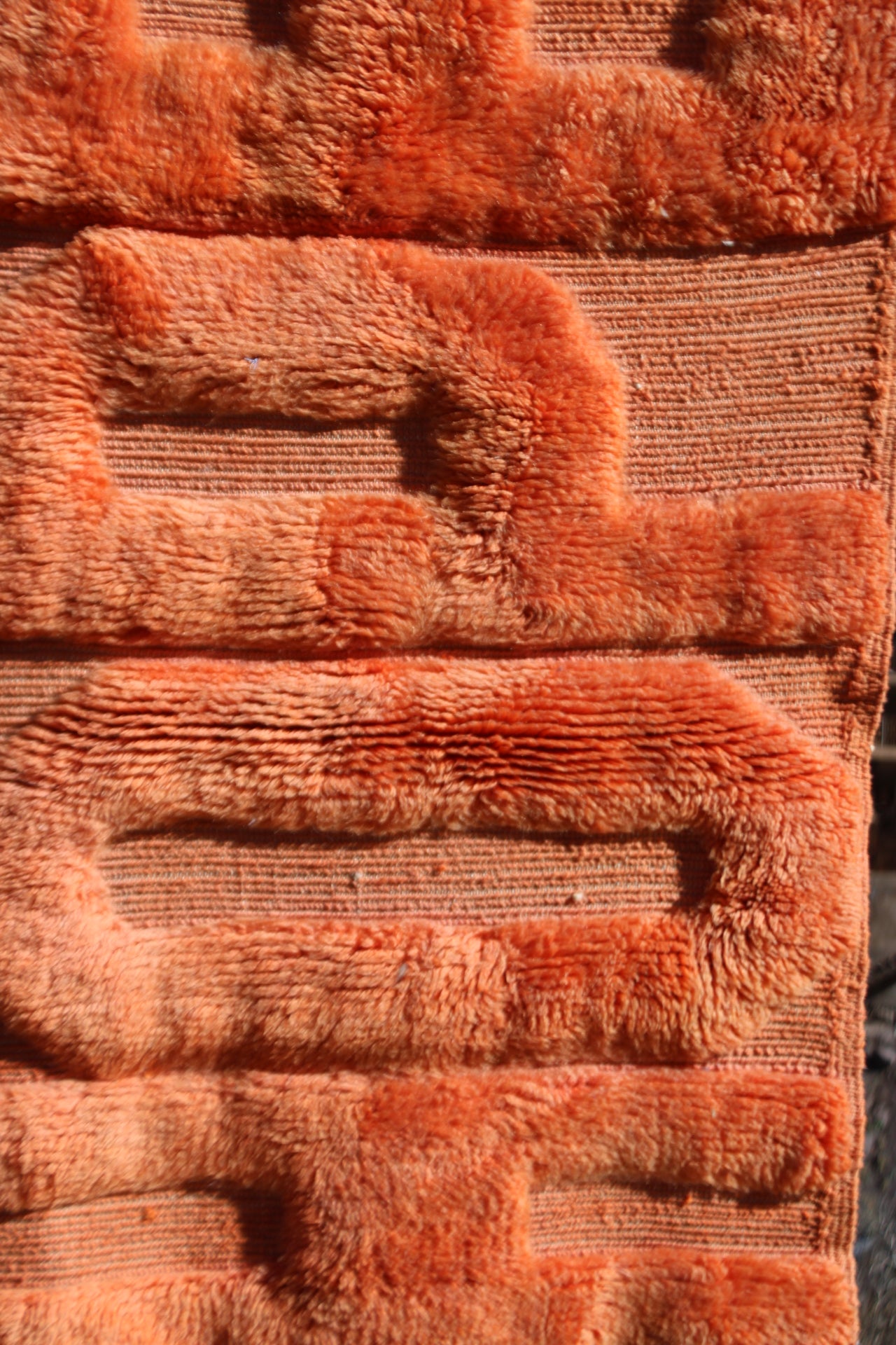 Handmade Moroccan HOPE Rug – Natural Wool & Cream Tufted Berber Art Carpet – Modern Inspirational Decor