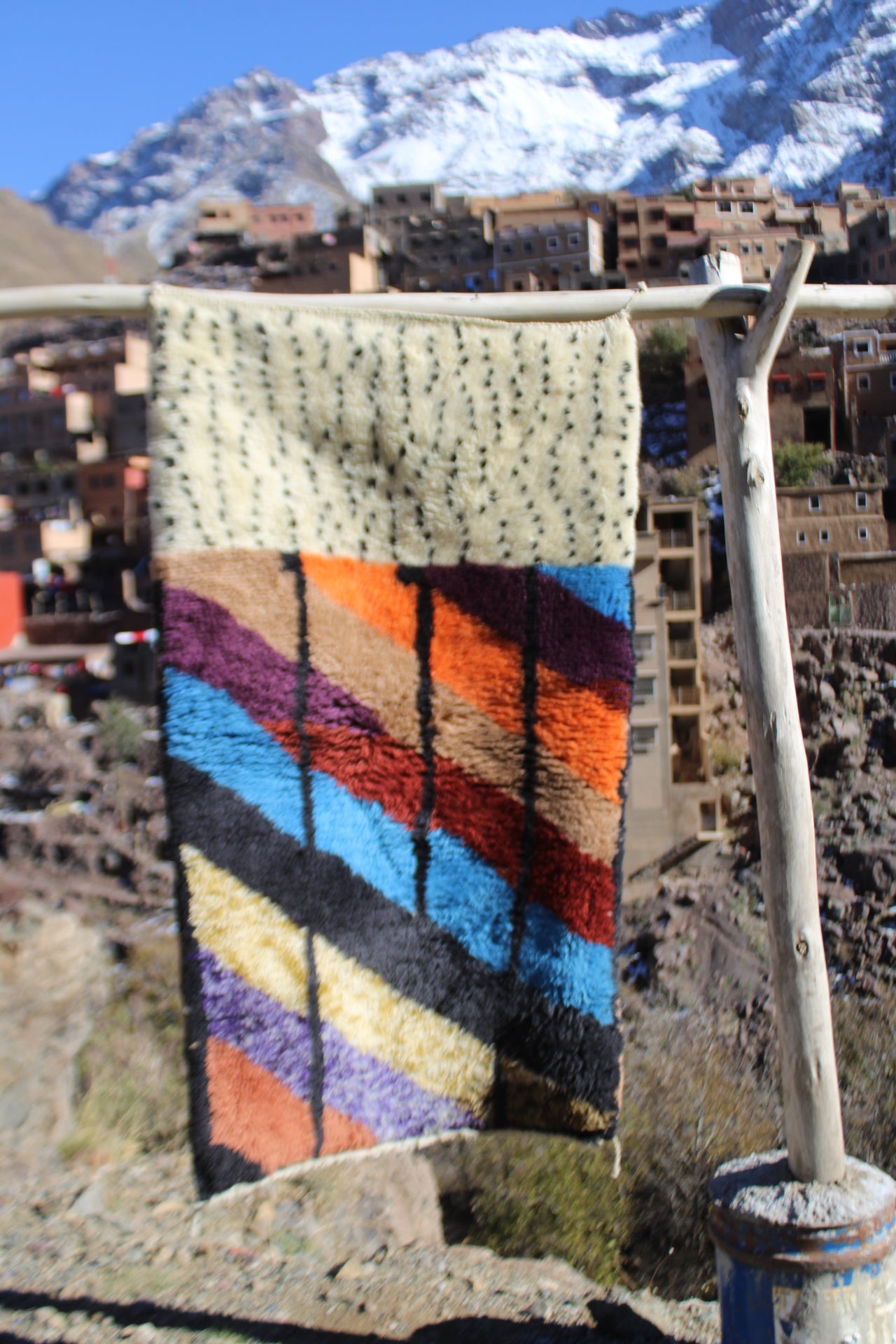 beni imlil rug, colorful moroccan rug, multicolor berber rug, handwoven moroccan carpet, beni ourain style, berber wool rug, atlas mountains rug, boho moroccan rug, moroccan shag rug, handmade wool rug, unique moroccan rug, beni souk style, vibrant moroccan carpet, cooperative adrar, thick wool rug, modern berber rug, morocco handmade rug, colorful beni rug