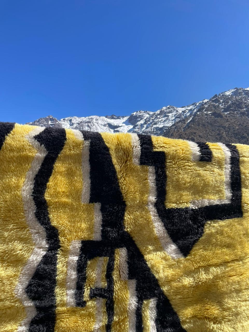 Authentic Beni Ouarain Rug – Moroccan Handmade Wool Carpet 250x150 cm | cooperative & adrar